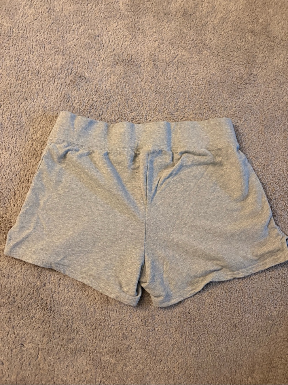 Russell Athletic Gray Women's Athletic Shorts with Pink Red WI Badgers Logo - Picture 2 of 4